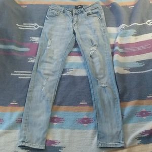 Mens ziz  denim distressed skinny jean